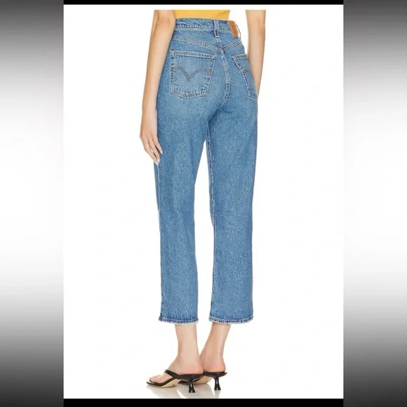 Levi’s Ribcage Straight Ankle Jeans in Dance Around size 29 - Picture 3 of 12